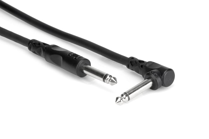 Hosa CPP-103R 3' 1/4" TS To Right-Angle 1/4" TS Audio Cable