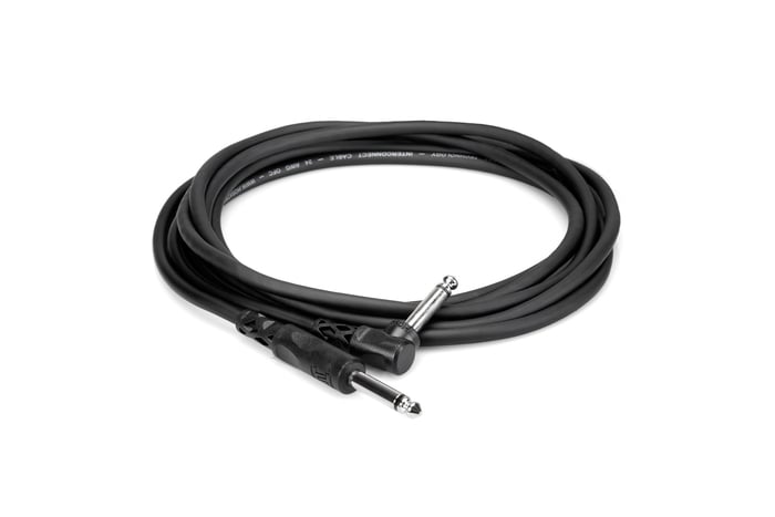 Hosa CPP-103R 3' 1/4" TS To Right-Angle 1/4" TS Audio Cable