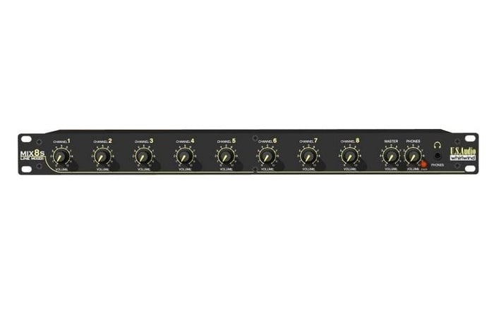 Whirlwind MIX 8S 1RU 8-Channel Stereo Mixer With 1/4" Ins And Outs