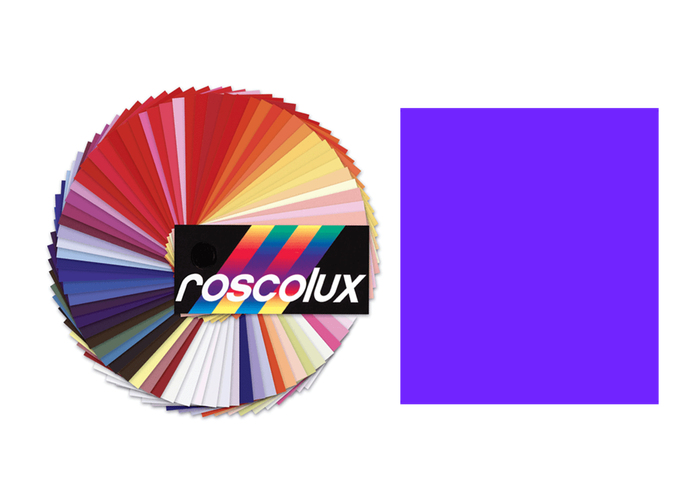 Rosco Roscolux #377 Roscolux Sheet, 20"x24", 377 Iris Purple