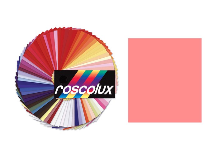 Rosco Roscolux #34 Roscolux Roll, 24"x25', Lux 34 Floral Pink Roll