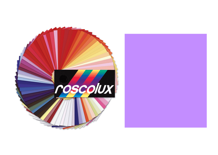 Rosco Roscolux #356 Roscolux Roll, 24"x25', 356 Middle Lavender Roll