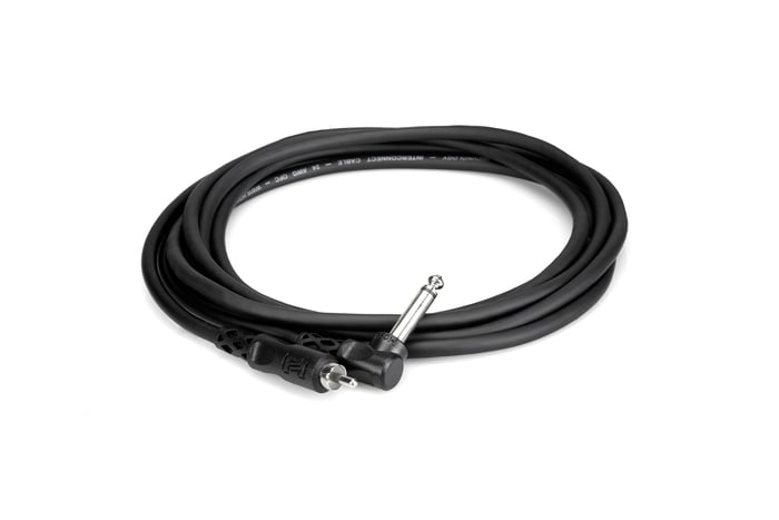 Hosa CPR-103R 3' Right-Angle 1/4" TS To RCA Audio Cable