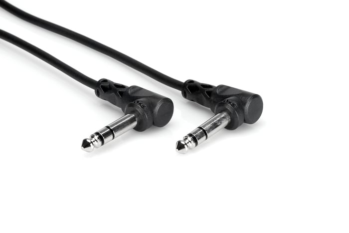 Hosa CSS-105RR 5' 1/4" TRS To 1/4" TRS Audio Cable With Dual Right-Angle Connectors