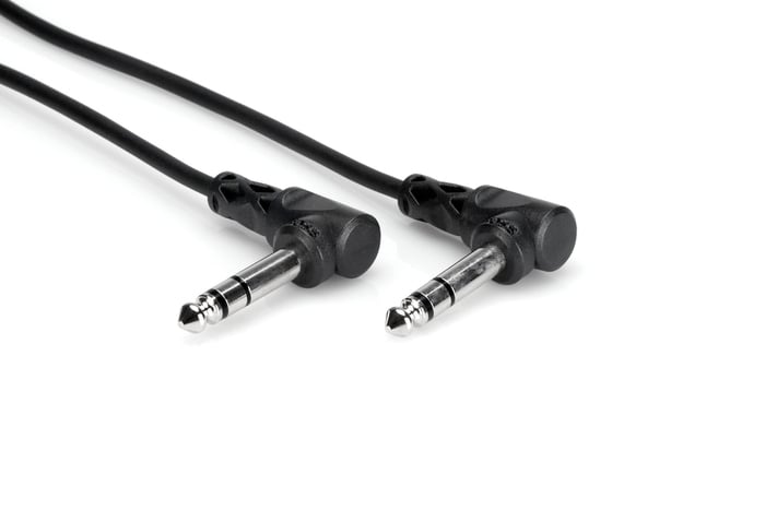 Hosa CSS-110RR 10' 1/4" TRS To 1/4" TRS Audio Cable With Dual Right-Angle Connectors