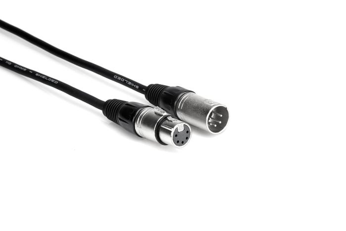 Hosa DMX-503 3' DMX Cable, XLR5M To XLR5F