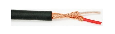 Mogami W2447-656 25 AWG Two-Conductor, Indvid. Shielded Bulk Mic Cable (656 Ft., Black)