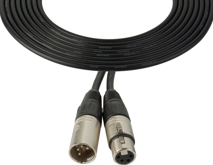 Laird Digital Cinema XLM4-XLF4-100 100' 4Pin XLR M-F Power Cable