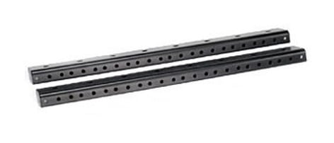 Odyssey ARR10 Pair Of 10 Unit Rack Rails, Pre-Tapped, Black