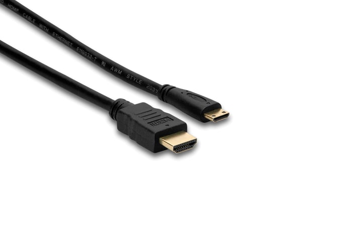 Hosa HDMC-406 6' HDMI To HDMI Mini High Speed Video Cable With Ethernet