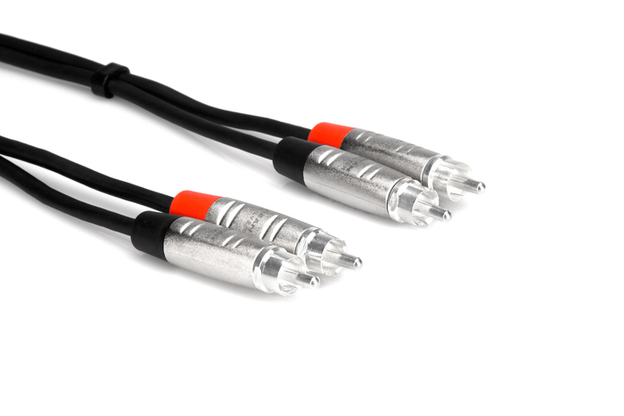 Hosa HRR-010X2 10' Pro Series Dual RCA To Dual RCA Audio Cable