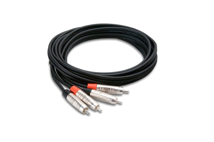 Hosa HRR-075X2 75' Pro Series Dual RCA To Dual RCA Audio Cable