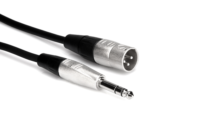 Hosa HSX-015 15' Pro Series 1/4" TRS To XLRM Cable