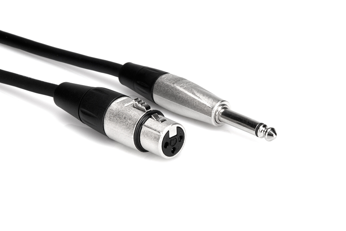 Hosa HXP-001.5 1.5' Pro Series XLRF To 1/4" TS Cable