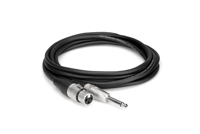 Hosa HXP-015 15' Pro Series XLRF To 1/4" TS Cable