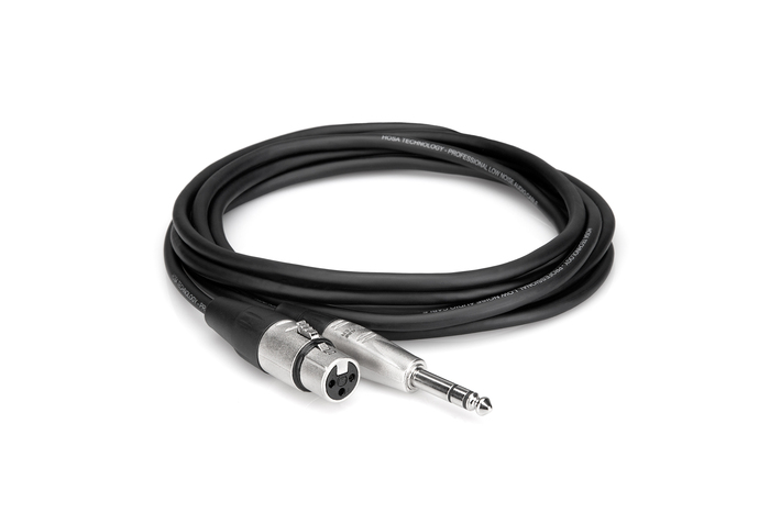 Hosa HXS-005 5' Pro Series XLRF To 1/4" TRS Cable