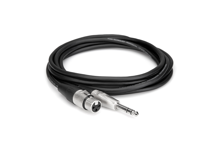 Hosa HXS-015 15' Pro Series XLRF To 1/4" TRS Cable