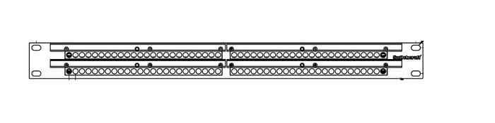 Switchcraft TTP96ASHNX 96-Channel Bantam TT Bay With Solder Terminals, 1 Rack Unit