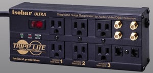 Tripp Lite ISOBAR6DBS Isobar Surge Protector With 6 Right-Angle Outlets, 6' Cord