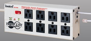 Tripp Lite ISOTEL8ULTRA Isobar Surge Protector With 8 Right-Angle Outlets, 6' Cord