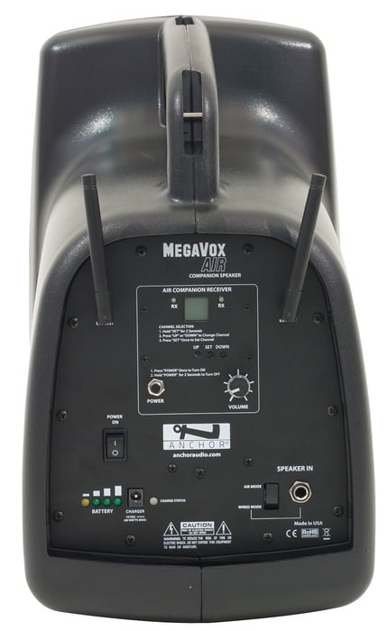 Anchor MegaVox 2 AIR Portable AIR Wireless Companion Speaker