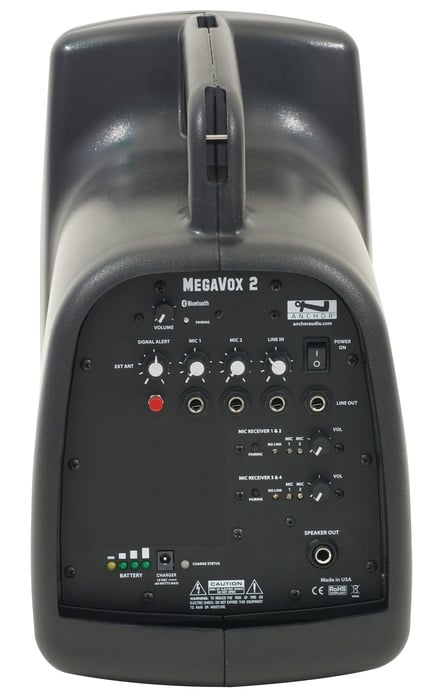 Anchor MegaVox 2 U4 Portable PA With Bluetooth And 2 Dual Wireless Receivers