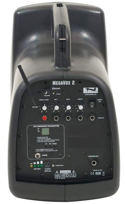 Anchor MegaVox 2 X Portable PA With Bluetooth And AIR Transmitter