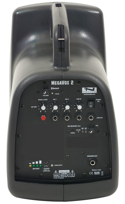 Anchor MegaVox 2 Deluxe Package 1 MEGA2-U2 And MEGA-COMP Speaker, SC-50 Cable, 2x SS-550 Stands And Wireless Mic