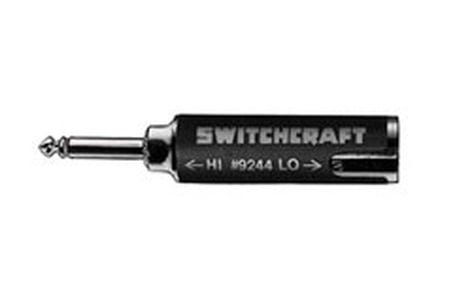Switchcraft 9244 3-pin XLRM To 1/4" TS-M Adapter