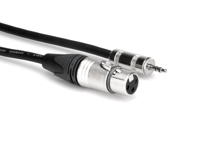 Hosa MXM-001.5 1.5' XLRF To 3.5mm TRS Microphone Cable