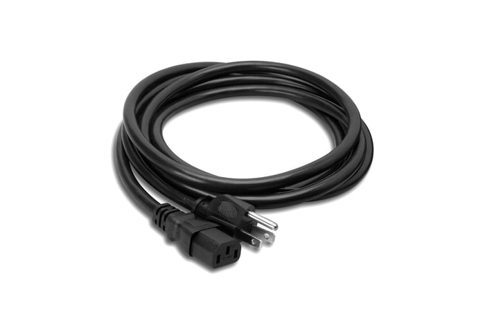 Hosa PWC-401.5 1.5' IEC C13 To NEMA 5-15P Power Cord, 14 AWG