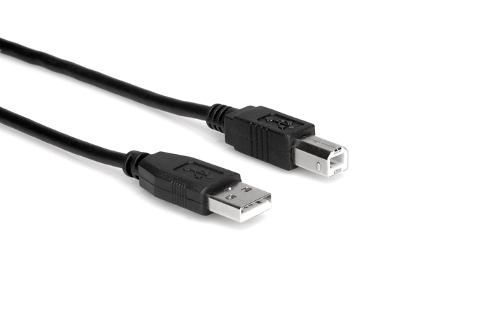 Hosa USB-203AB 3' Type A To Type B High Speed USB 2.0 Cable