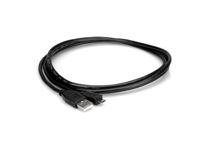 Hosa USB-206AC 6' Type A To Micro B High Speed USB 2.0 Cable