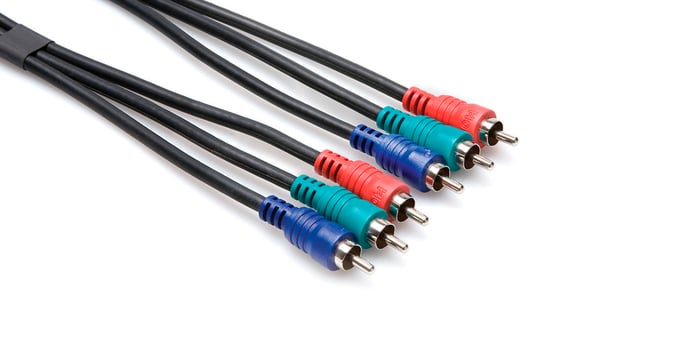 Hosa VCC-301 3.3' Triple RCA To Triple RCA Component Video Cable