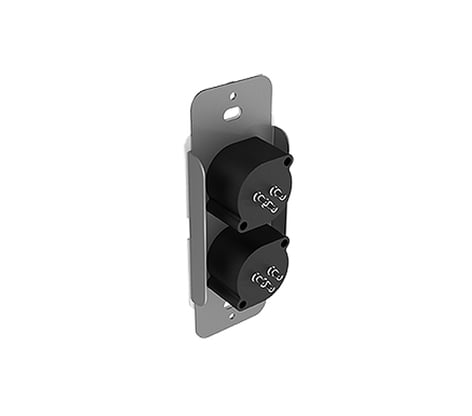 Attero Tech unXP2I 1-Gang Passive Wall Plate With 2 Female XLR Connectors