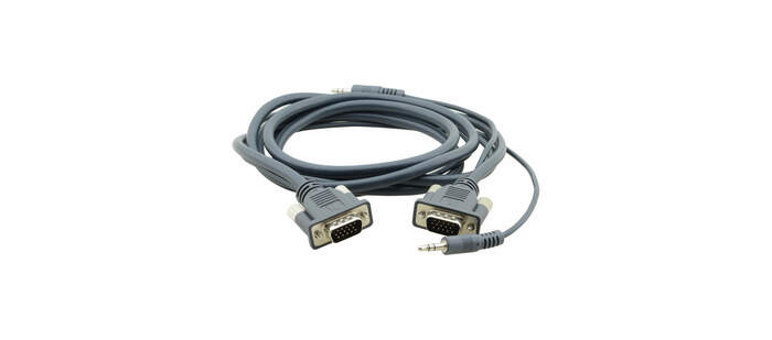 Kramer C-MGMA/MGMA-6 Molded 15-pin HD(Male-Male) Flexible Cable With Audio (6')