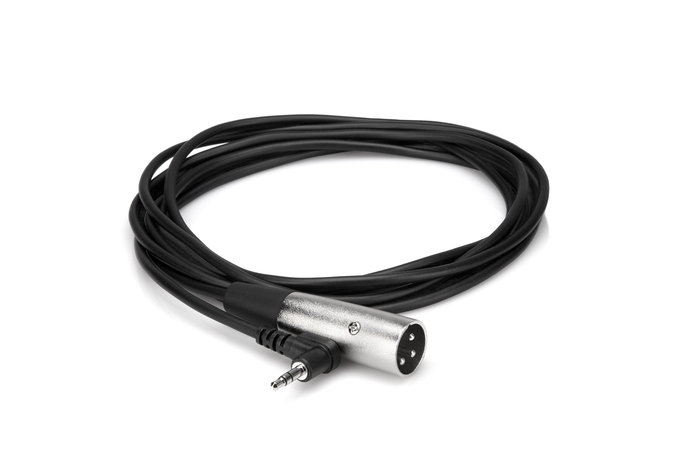Hosa XVM-115M 15' 3.5mm Right-Angle TRS To XLRM Cable