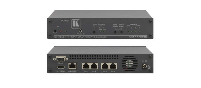 Kramer VM-114H4C 2-Input 1:4 HDMI DA/4x CAT5 Outputs