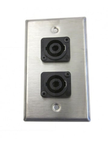 Rapco SP-2NL4 Wall Plate With 2 Speakon Ports