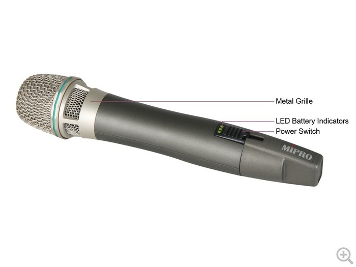 MIPRO ACT24HC Rechargeable Cardioid Condenser Handheld Mic With Battery