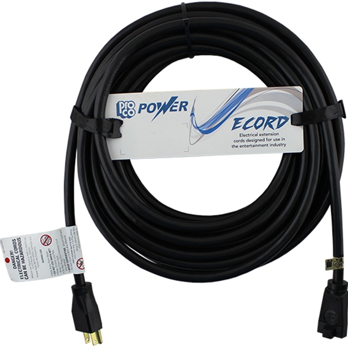 Pro Co E143-25 25' Extension Cord With 14AWG And 3C