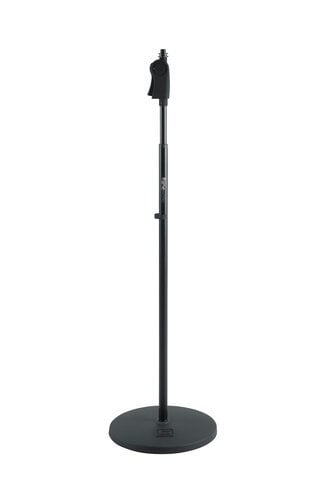Gator GFW-MIC-1201-K Roundbase Mic Stand With Deluxe Clutch, 25' Microphone Cable