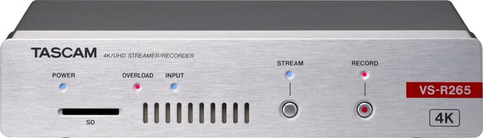 Tascam VSR-265 4K Audio/Video Streamer W/Recording