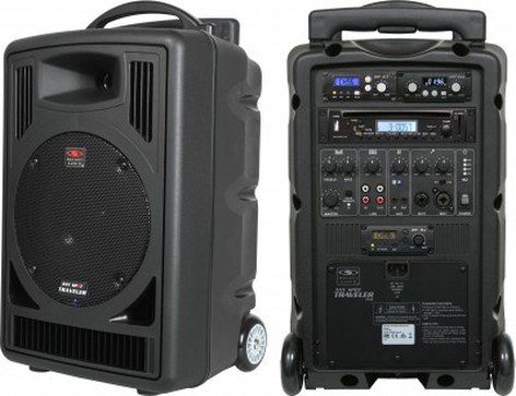 Galaxy Audio TV8-0020HV00 Traveler 8 System, Dual Receiver, Bodypack, Lavalier