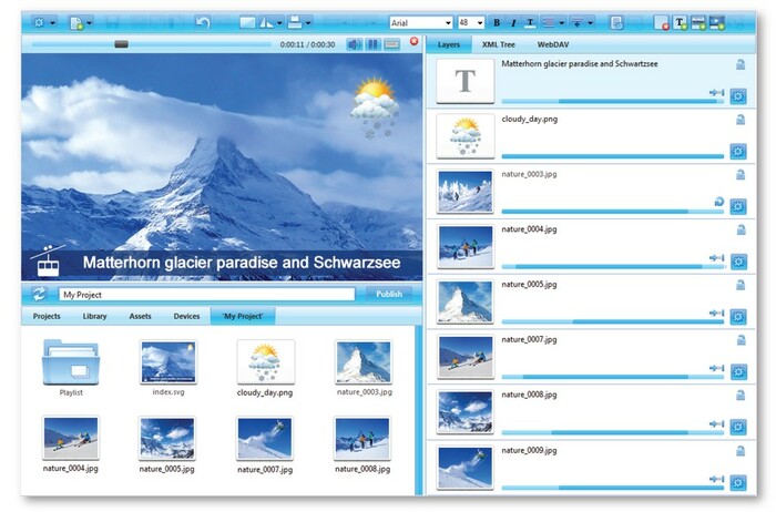 SpinetiX Elementi M Multi-user Digital Signage Software For Windows Vista/7