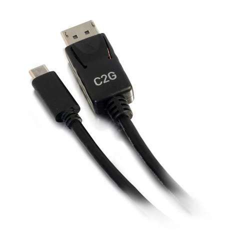 Cables To Go 26904 12ft USB-C To DisplayPort Adapter Cable 4K 30Hz - Black