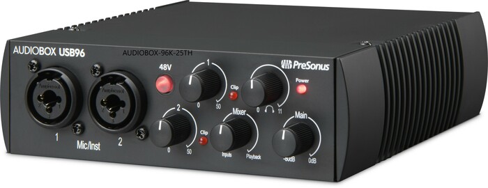 PreSonus AudioBox 96 25th Anniversary USB Audio Interface With Studio One Artist DAW Recording Software