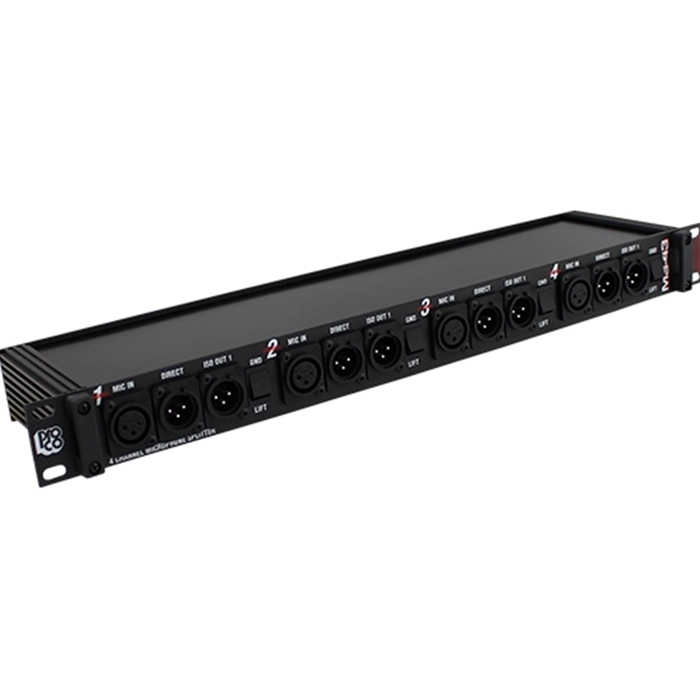 Pro Co MS43A 4ch Mic Splitter 4x3 Rackmt