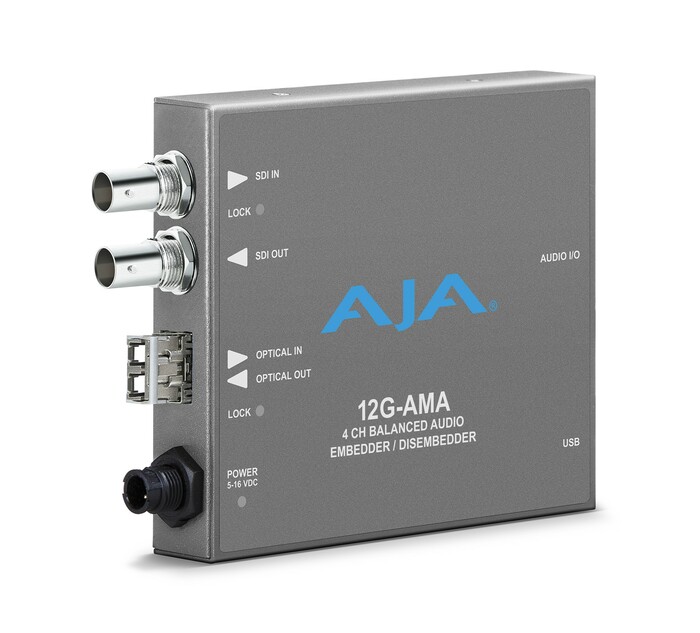 AJA 12G-AMA-R 12G-SDI Input And Output Up To 4K UHD And LCFiber Receiver
