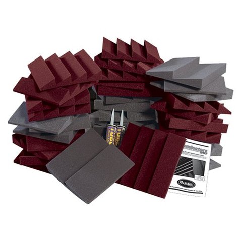 Auralex D36CHA/BUR Roominators Acoustic Panel Kit For Small Project Studios In Charcoal Gray/ Burgundy